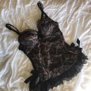 Sexy Floral Lace Lingerie Size M
